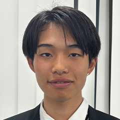 市川　瑠依 くん　法政大学　理工学部　機械工学科