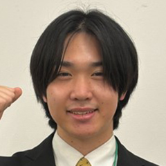 加藤　諒久 くん　法政大学　理工学部　創成科学科