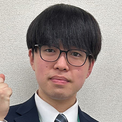 中根　遼 くん　横浜国立大学　都市科学部
