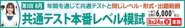 共通テスト本番レベル模試