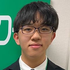 角幡　利空 くん　早稲田大学　先進理工学部