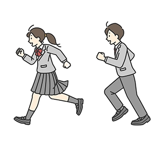 男の子と女の子のイラスト