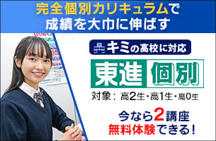 東進個別　冬期特別招待講習の2講座