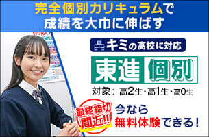 東進個別　冬期特別招待講習の1講座