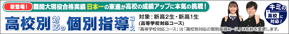 高校別対応の個別指導コース