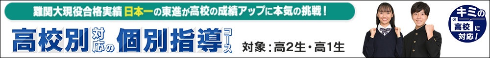 高校別対応の個別指導コース