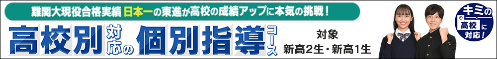 高校別対応の個別指導コース